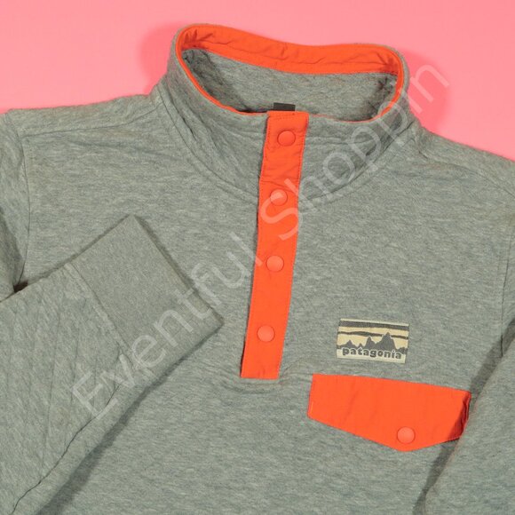 Patagonia Other - Patagonia Pullover Mens M Gray Snap T Sweater Quilt Retro Cotton Feather
